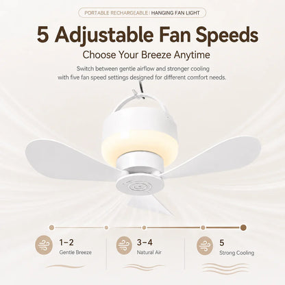 Portable Camping Light – Rechargeable and Hangable for Outdoor Use