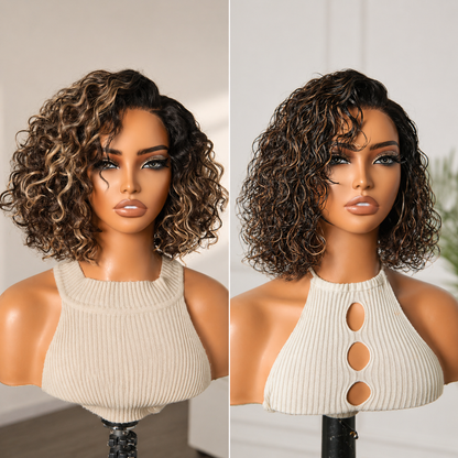 🔥Final Hours—Up to 90% Off🔥Ready-to-Wear Glueless Curly Bob Wig