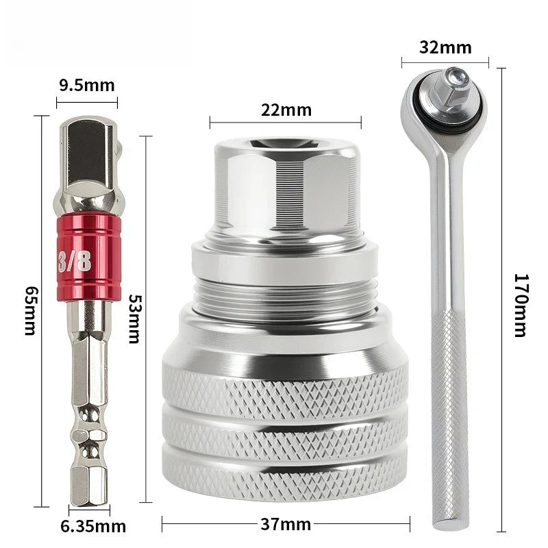 🔧10-19mm Adjustable Universal Socket Wrench
