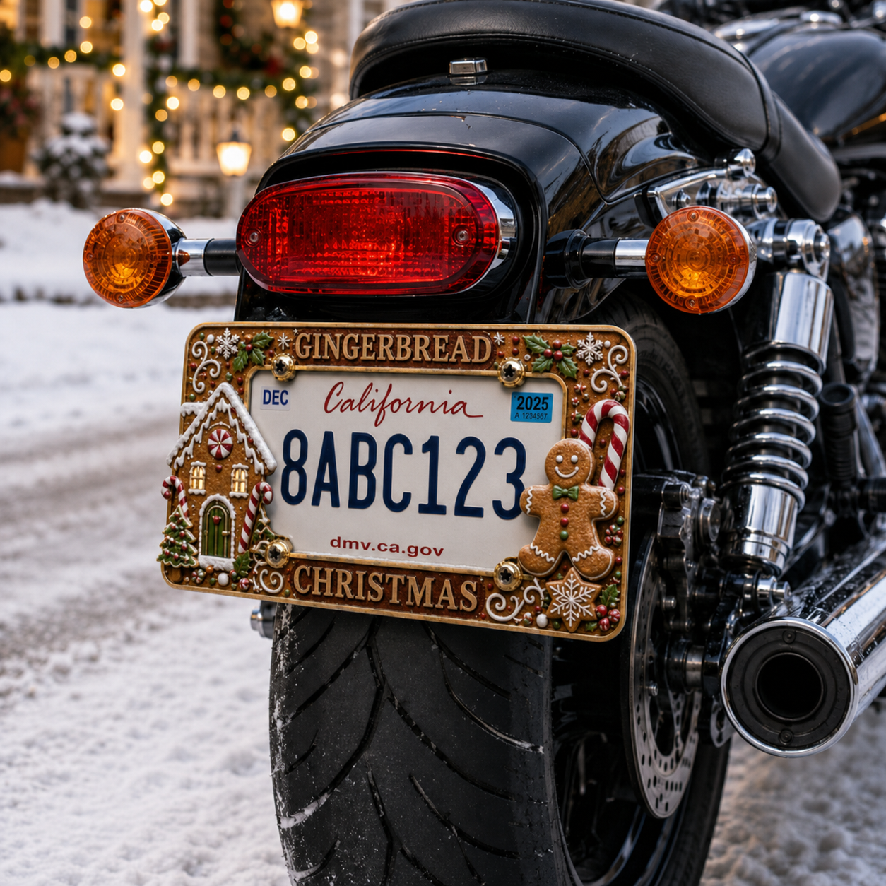 🔥LAST DAY 49% OFF-🎄Christmas License Plate Frame – Festive Style for Every Ride
