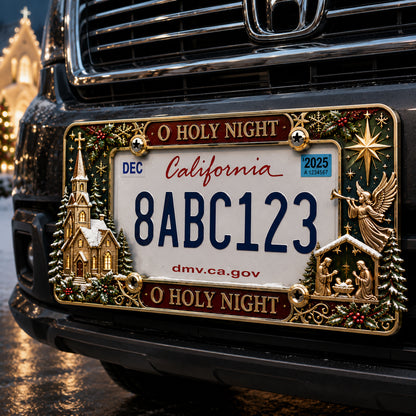 🔥LAST DAY 49% OFF-🎄Christmas License Plate Frame – Festive Style for Every Ride