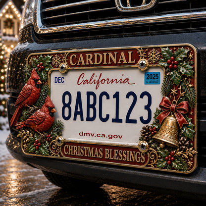 🔥LAST DAY 49% OFF-🎄Christmas License Plate Frame – Festive Style for Every Ride