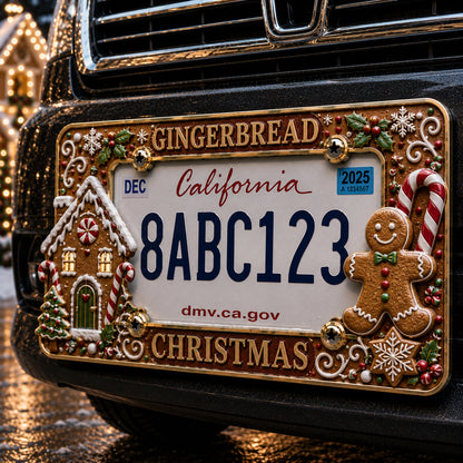 🔥LAST DAY 49% OFF-🎄Christmas License Plate Frame – Festive Style for Every Ride