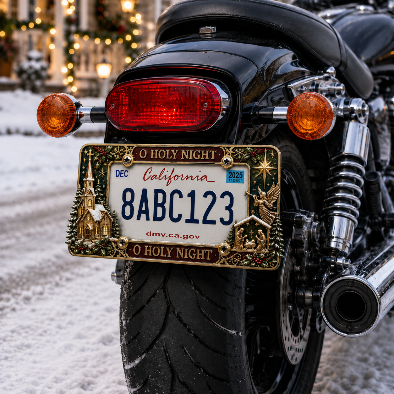 🔥LAST DAY 49% OFF-🎄Christmas License Plate Frame – Festive Style for Every Ride