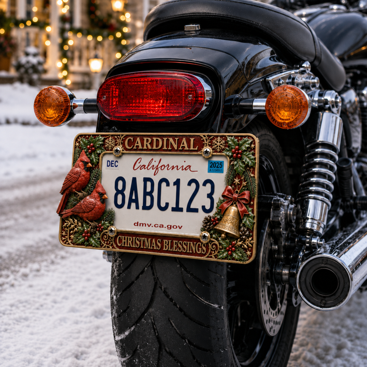 🔥LAST DAY 49% OFF-🎄Christmas License Plate Frame – Festive Style for Every Ride
